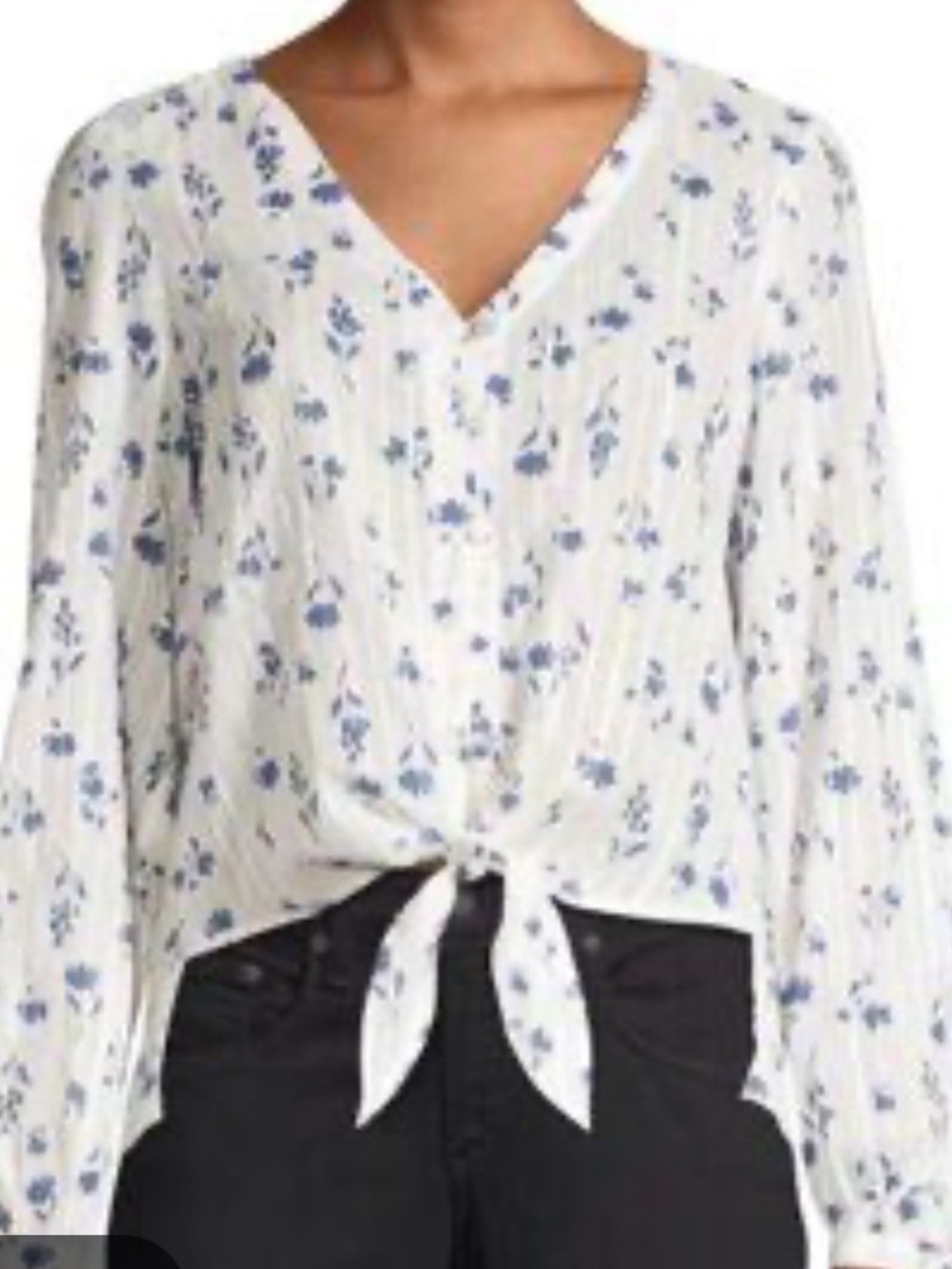 Parker Blue and White top size small